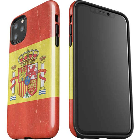 Spain Flag Distressed iPhone 11 Pro Max Impact Case